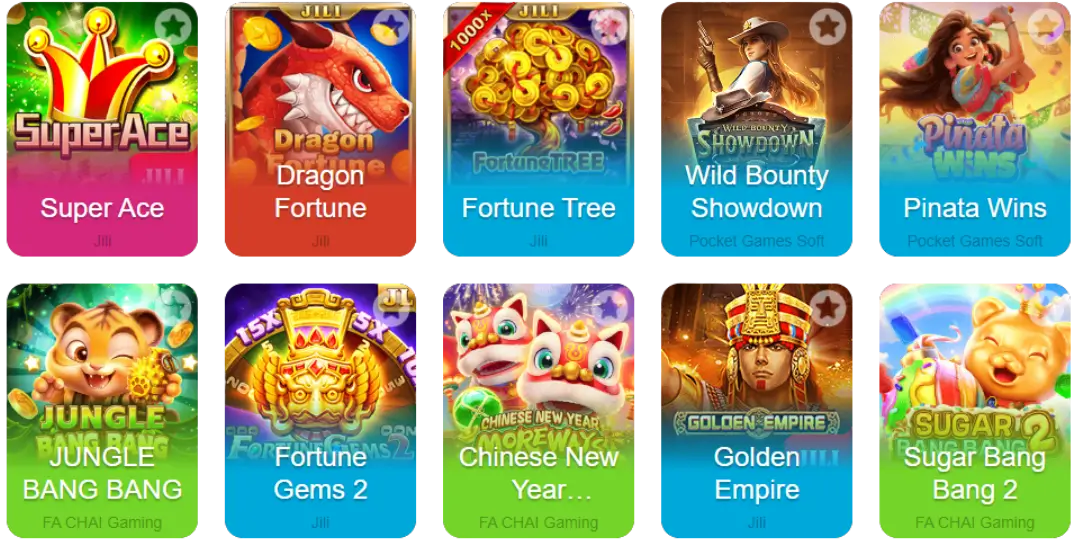 Phlaro slots section showing premium reels and dark gold interface